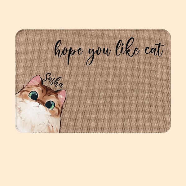Personalisierte Hoffnung, die Sie wie Katzen Fußmatte niedliche Katze Matte Haustier Thema Home Dekoration Geschenke für Tierbesitzer Katzenliebhaber