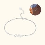 Personalized Adjustable Name Anklet Jewelry Gift Christmas  Birthday Mother's Day Valentine's Day Gift for Women
