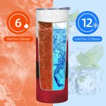 Personalized Christmas Santa 20oz Skinny Tumbler with Lid and Straw Cleaning Brush Christmas Gift for Friend Family