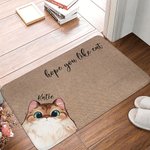 Personalised Hope You Like Cats Doormat Cute Cat Mat Pet Theme Home Decoration Gifts for Pet Owner Cat Lover