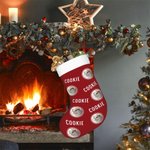 Personalised Lovely Pet Round Photo Christmas Stocking with Name Gift Bag Christmas Tree Decoration for Pet Lover Friend