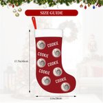 Personalised Lovely Pet Round Photo Christmas Stocking with Name Gift Bag Christmas Tree Decoration for Pet Lover Friend
