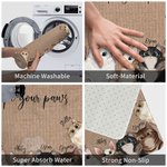 Henkilökohtainen pyyhi tassut ovimatto Söpö kissa Avatar Mat Home koristelu joulu syntymäpäivälahja kissan omistaja rakastaja