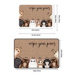 Henkilökohtainen pyyhi tassut ovimatto Söpö kissa Avatar Mat Home koristelu joulu syntymäpäivälahja kissan omistaja rakastaja