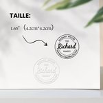 Tampon de Gaufrage Manuel Cadeau Noël Anniversaire pour Amoureux des Livres pour Bibliothèque Librairie