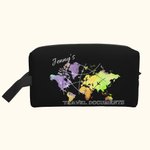 Personalized Colorful Large Capacity Square Travel Document Holder Zip Pouch with Name Gift for Her