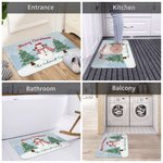 Personalizzato Natale pupazzo di neve tappetino di benvenuto antiscivolo assorbente stuoia della porta regalo di Natale per la famiglia amico