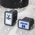 Personalized 3D Printed Hockey Stick End Cap JR & SR Sizes Hockey Stick Accessory Birthday Christmas Gift for Hockey Player