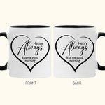 Taza de café personalizada 'Kiss Me Good Morning' con nombre para aniversario o Día de San Valentín para parejas