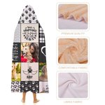 Manta con capucha personalizada para mascota perro gato collage de fotos con nombre Regalo conmemorativo para amante de las mascotas