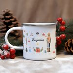 Personalised Nutcracker Mouse Prince Ballet Girl Pattern 11oz Enamel Mug Birthday Children's Day Gift for Kids