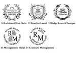 Tampon de Gaufrage Manuel Cadeau Noël Anniversaire pour Amoureux des Livres pour Bibliothèque Librairie