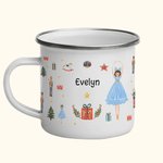 Personalised Nutcracker Mouse Prince Ballet Girl Pattern 11oz Enamel Mug Birthday Children's Day Gift for Kids