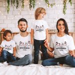 T-shirt de Noël personnalisé Bonhomme de Neige Famille Onesie Bébé Nom Vêtement Cadeau de Noël pour Mère Père Enfants