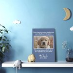 Henkilökohtainen lemmikkieläinten valokuva Canvas maalaus seinä sisustus teksti Memorial lahja lemmikkieläinten rakastaja