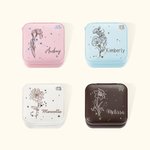Scatola portagioielli personalizzata Zodiac Birth Flower con nome Regalo di Natale di compleanno per donne ragazze
