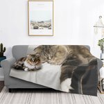 Personalisierte Haustier-Foto-Porträt-Decke Foto Andenken Home Dekoration Geburtstag Weihnachten Gedenkgeschenk für Familie Freund Haustierliebhaber