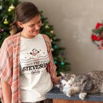 T-shirt de Noël personnalisé Bonhomme de Neige Famille Onesie Bébé Nom Vêtement Cadeau de Noël pour Mère Père Enfants