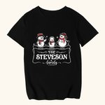 Personalizzato Natale famiglia pupazzo di neve abbinato camicia bambino Onesie con 1-5 nomi Natale Holiday Gift per madre padre bambini