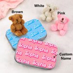 Mini orsetto di peluche personalizzato in scatola Bambola della preoccupazione per il regalo di Natale di compleanno anti-ansia per i bambini