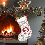 Gepersonaliseerde Woordwolk Kerstkous met Herhalende Naam Haard Decor Kerstcadeau voor Familie Kind