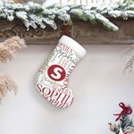 Gepersonaliseerde Woordwolk Kerstkous met Herhalende Naam Haard Decor Kerstcadeau voor Familie Kind