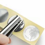 Personalised Exlibris Birth Flower Book Embosser Hand Held Embosser Embossing Stamp with Name Birthday Gift for Book Lovers Family