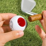Personlig magnetisk golfbollscigarrhållare med ikon eller text Födelsedagspresent för golfälskare Cigarrälskare