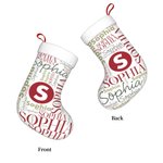 Gepersonaliseerde Woordwolk Kerstkous met Herhalende Naam Haard Decor Kerstcadeau voor Familie Kind