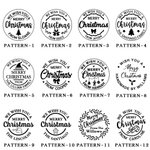 Estampador de galletas en relieve con nombre personalizado Merry Christmas hecho a mano Regalo de Navidad para los amantes de la repostería