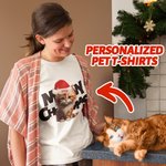 Henkilökohtainen Meowy joulu T-paita Baby Onesie Santa Hat Vanhempi-lapset perhe puku joululoma lahja Kid uusi vanhempi lemmikkieläinten rakastaja