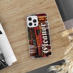 Personalizzato Biblioteca Libro Design retrò Custodia per telefono con nome Regalo di Natale Regalo di ritorno a scuola per gli amanti dei libri