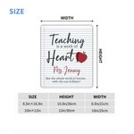 Tapis de souris personnalisé avec nom et texte Décoration de bureau Cadeau d'anniversaire de Thanksgiving pour les enseignants