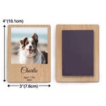 Personalised Wooden Save the Date Photo Magnet with Name Date Home Decoration Birthday Memorial Gift for Family Friend Couple