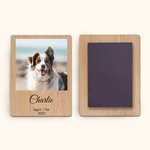 Personalised Wooden Save the Date Photo Magnet with Name Date Home Decoration Birthday Memorial Gift for Family Friend Couple