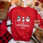 Henkilökohtainen Joulu Perhe Snowman Kid Aikuisten huppari Lovely Matching Outfit Hyvää joulua lahja äiti isä lapset