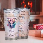 Personalised Zodiac Sign Constellation 20oz Tumbler Affirmation Coffee Cup with Name Birthday Astrology Gift for Family Friend