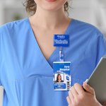 Gepersonaliseerde Hello My Name Is Acryl Badge Reel Candy stijl Glitter ID-kaart intrekbare badge Clip geschenk voor leraar verpleegster roze pop fans