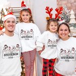 Henkilökohtainen Joulu Perhe Snowman Kid Aikuisten huppari Lovely Matching Outfit Hyvää joulua lahja äiti isä lapset