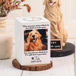 Personalisierte Pet Foto hölzerne Kerze Halter Memorial Geschenk für Tierliebhaber