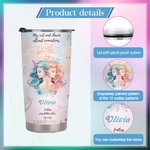 Personalised Zodiac Sign Constellation 20oz Tumbler Affirmation Coffee Cup with Name Birthday Astrology Gift for Family Friend