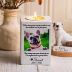 Personalisierte Pet Foto hölzerne Kerze Halter Memorial Geschenk für Tierliebhaber