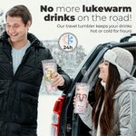 Personalised Zodiac Sign Constellation 20oz Tumbler Affirmation Coffee Cup with Name Birthday Astrology Gift for Family Friend