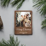 Personalised Wooden Save the Date Photo Magnet with Name Date Home Decoration Birthday Memorial Gift for Family Friend Couple