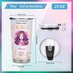 Personalised Zodiac Sign Constellation 20oz Tumbler Affirmation Coffee Cup with Name Birthday Astrology Gift for Family Friend
