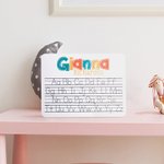 Personalised Acrylic Name Alphabet Tracing Board Dry Erase Board Educational Learning Gift for Kids