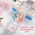 Personlig Zodiac 20oz Skinny Name Tumbler Constellation Affirmation Kaffekopp med sugrör Födelsedag Jubileum Astrologi Present till familj vän