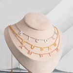 Personalized Minimalistic 1-8 Letter Name Necklace Birthday Valentine's Day Gift for Women