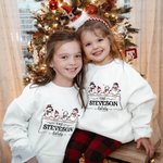 Henkilökohtainen Joulu Perhe Snowman Kid Aikuisten huppari Lovely Matching Outfit Hyvää joulua lahja äiti isä lapset