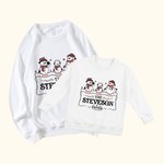 Henkilökohtainen Joulu Perhe Snowman Kid Aikuisten huppari Lovely Matching Outfit Hyvää joulua lahja äiti isä lapset